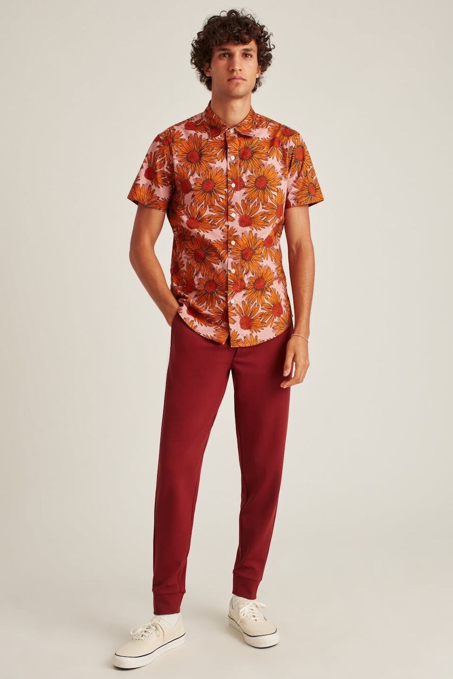 Bonobos Sunflower Spice Riviera Short Sleeve Shirt - Size S